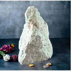 Amazonite Crystal Freeform with Smoky Quartz - 7.6 KGS