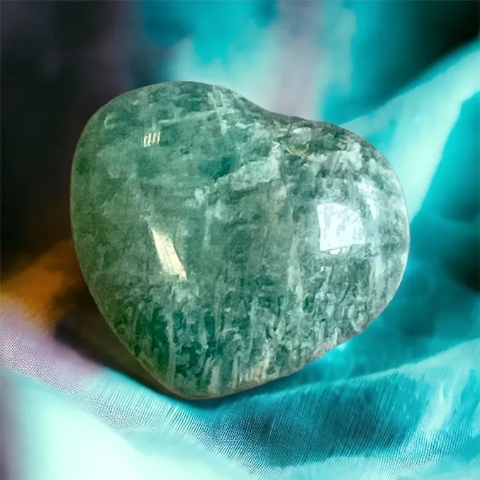 Amazonite Heart - Ethically Sourced