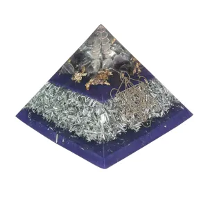 Amethyst Orgonite Pyramid Large - Metatron Orgone Energy Healing