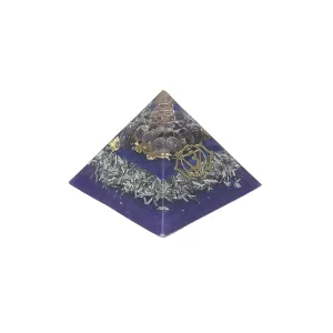 Amethyst Orgonite Pyramid Medium, 3rd Eye Chakra Orgone Generator