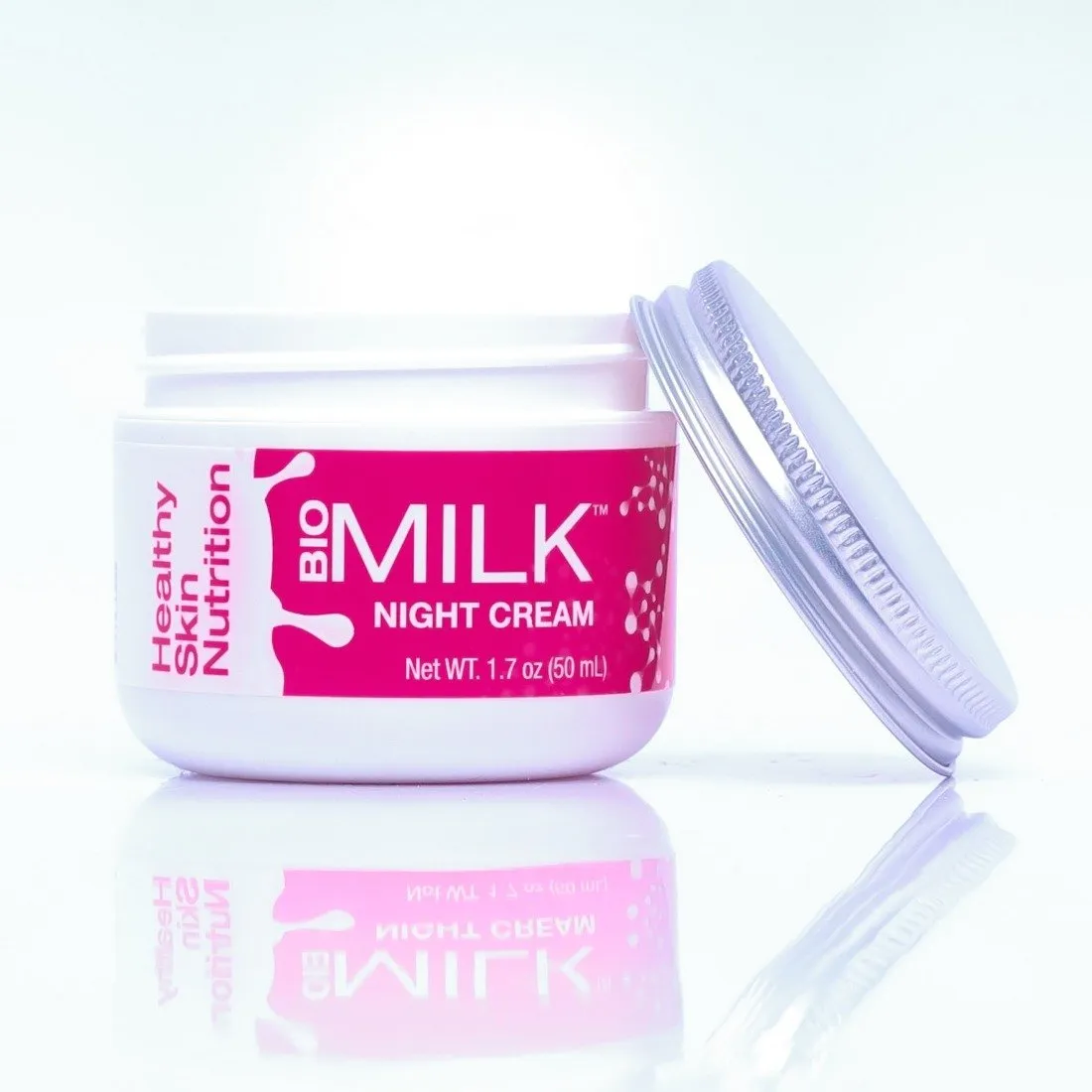 BIOMILK Probiotic Skincare Replenish and Renew Night Cream Moisturizer, 100% Natural Probiotics and Superfoods for Healthy Skin Nutrition, 1.7 oz.