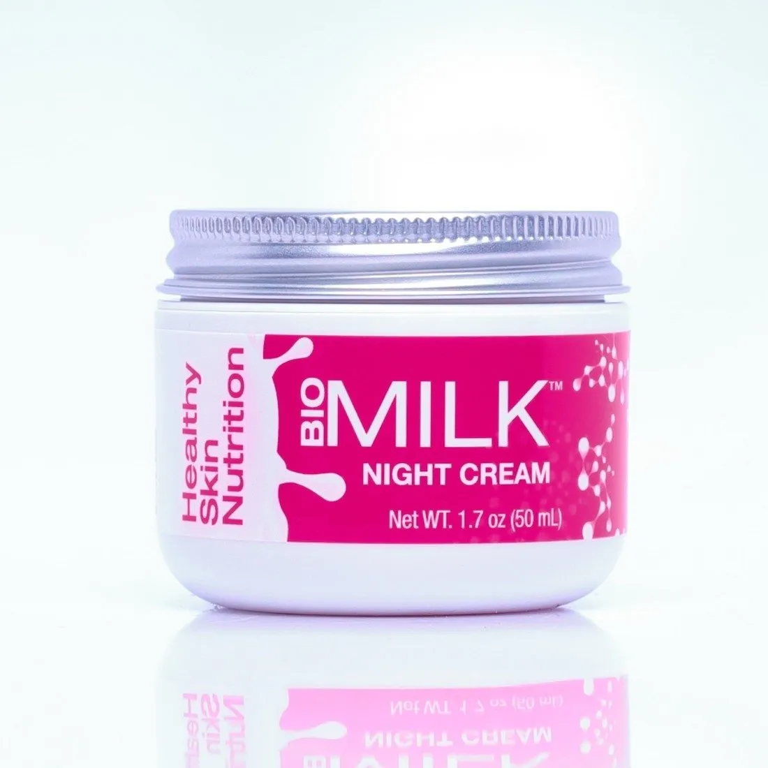 BIOMILK Probiotic Skincare Replenish and Renew Night Cream Moisturizer, 100% Natural Probiotics and Superfoods for Healthy Skin Nutrition, 1.7 oz.