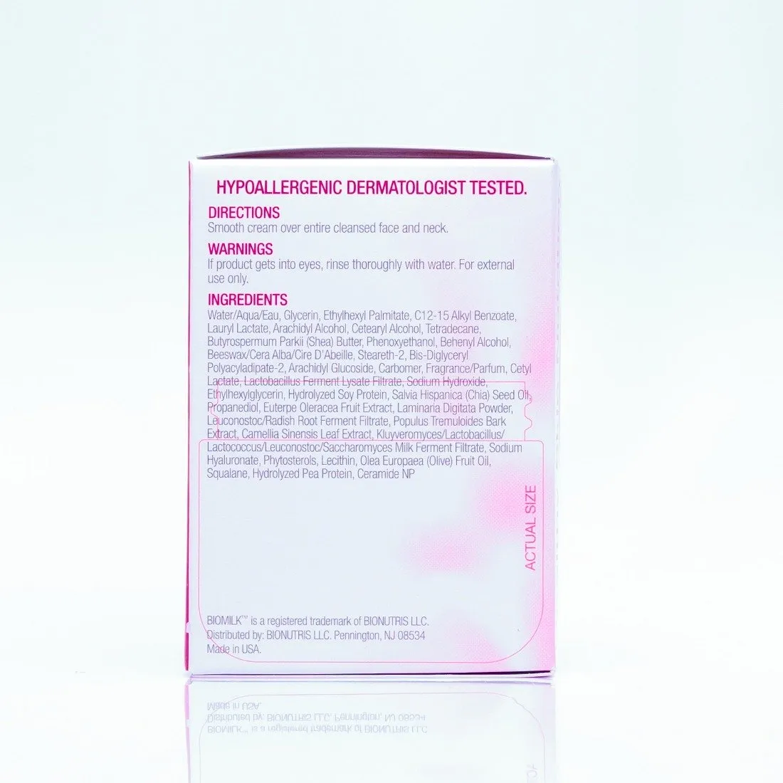 BIOMILK Probiotic Skincare Replenish and Renew Night Cream Moisturizer, 100% Natural Probiotics and Superfoods for Healthy Skin Nutrition, 1.7 oz.