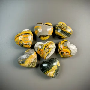 Bumblebee Jasper Heart 4-5cms