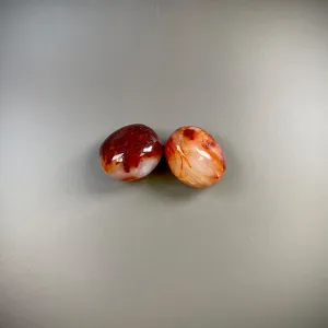 Carnelian Orange Crystal Palm Stones - Ethically Sourced