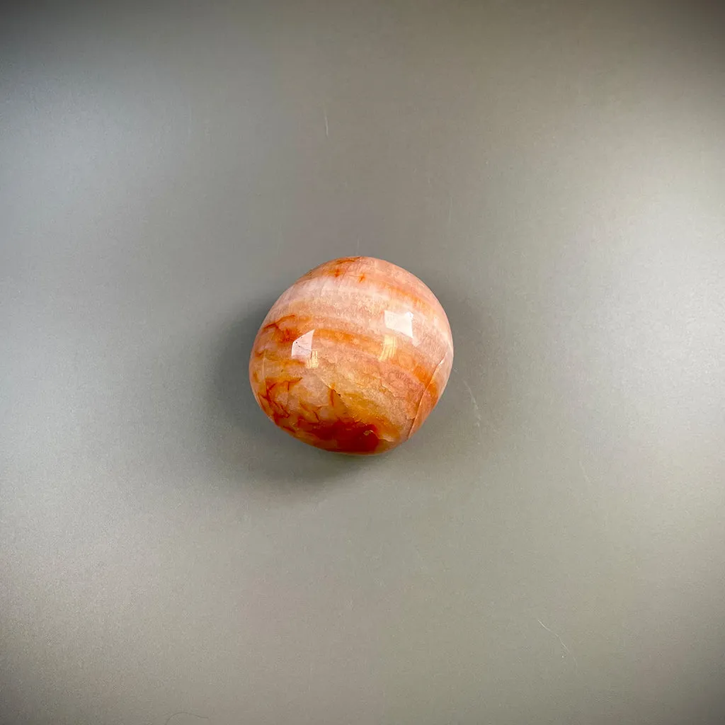 Carnelian Orange Crystal Palm Stones - Ethically Sourced