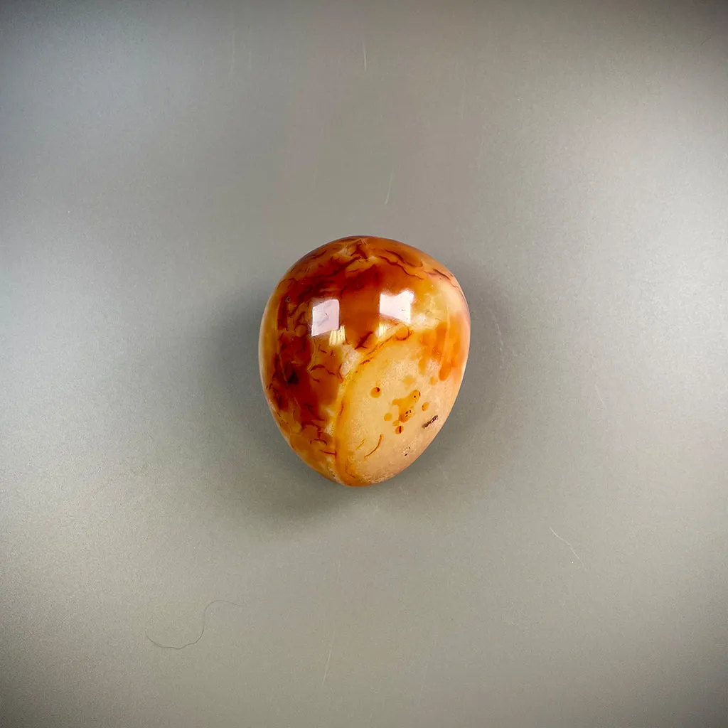 Carnelian Orange Crystal Palm Stones - Ethically Sourced