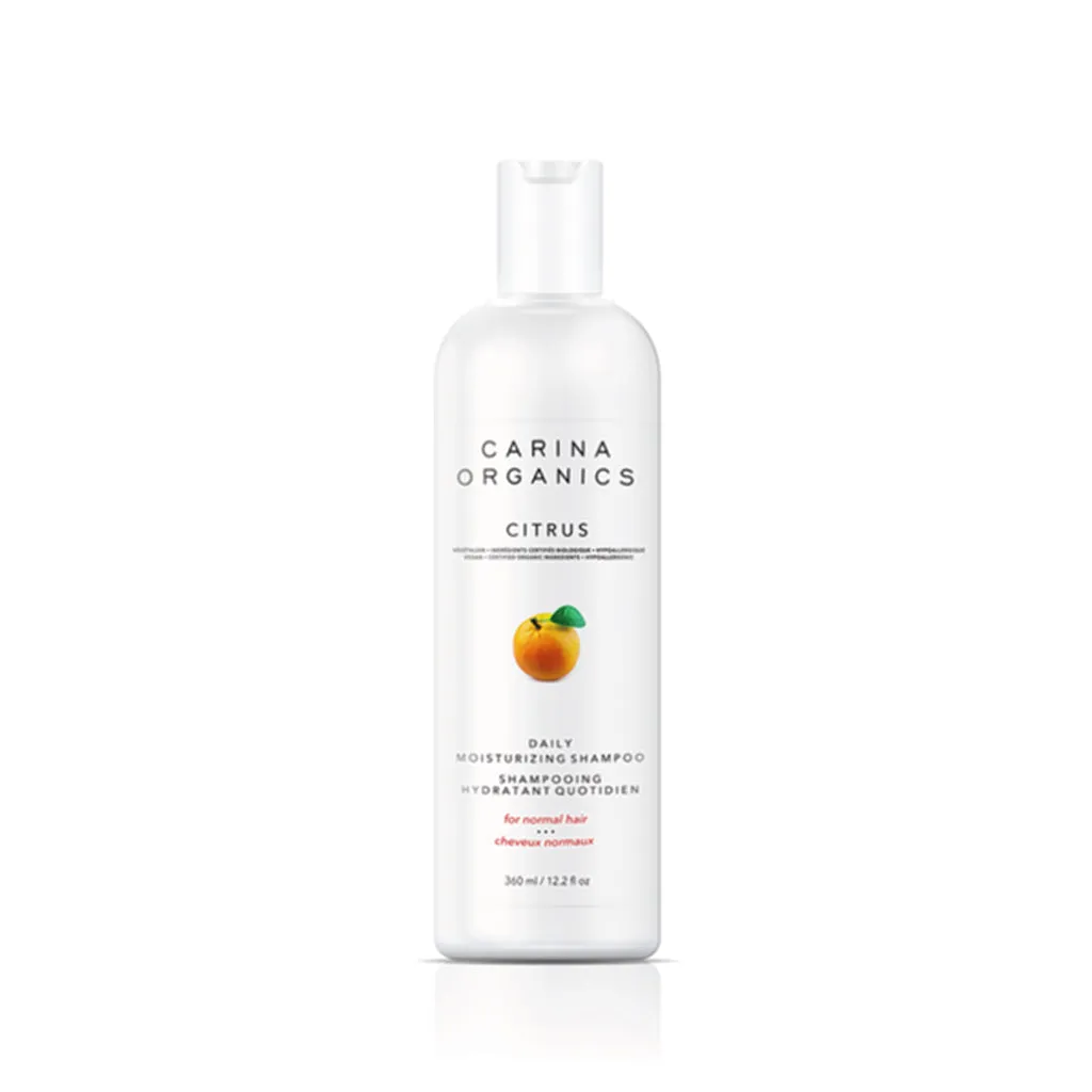 Citrus Daily Moisturising Shampoo 360ml - Carina Organics