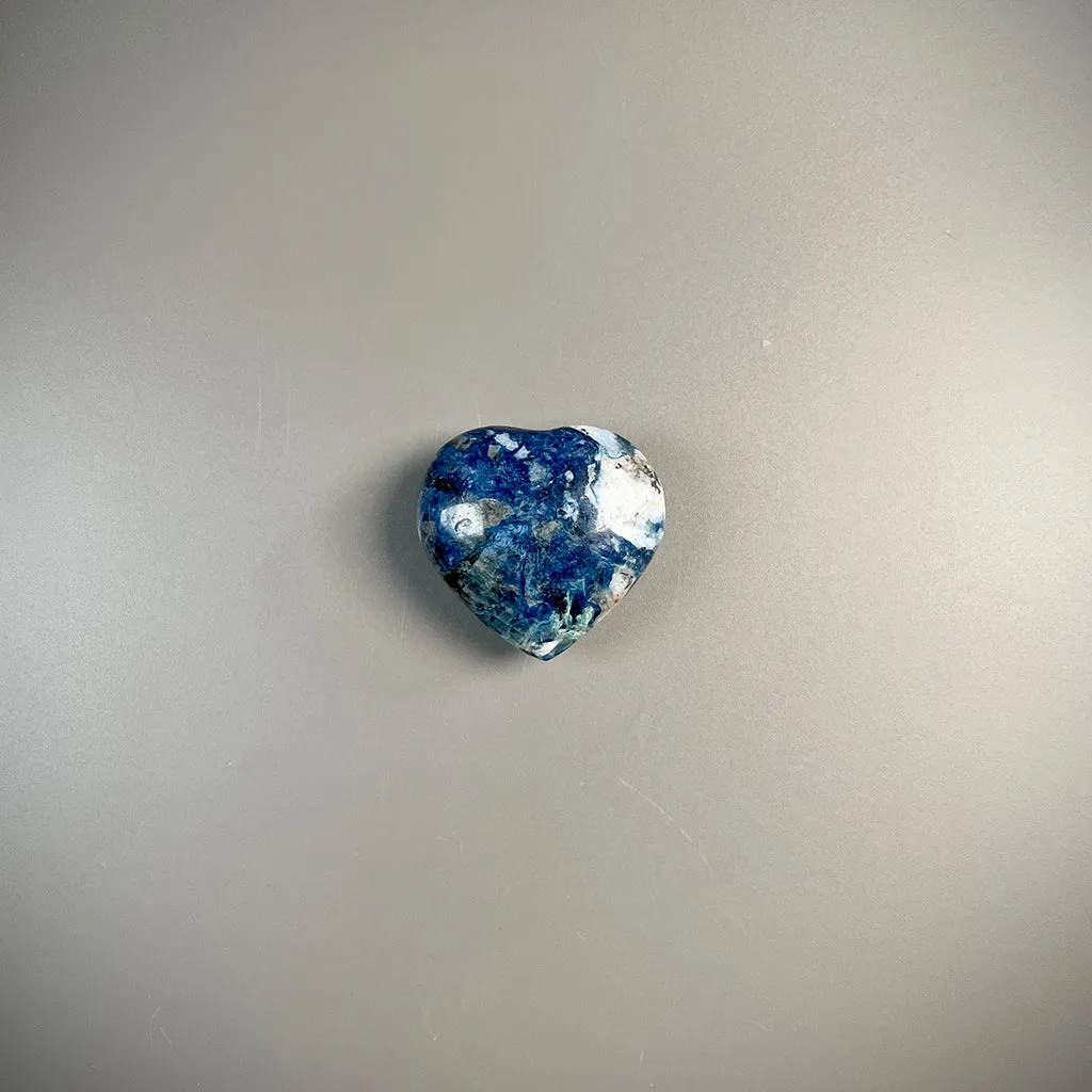 Dumortierite Crystal Hearts