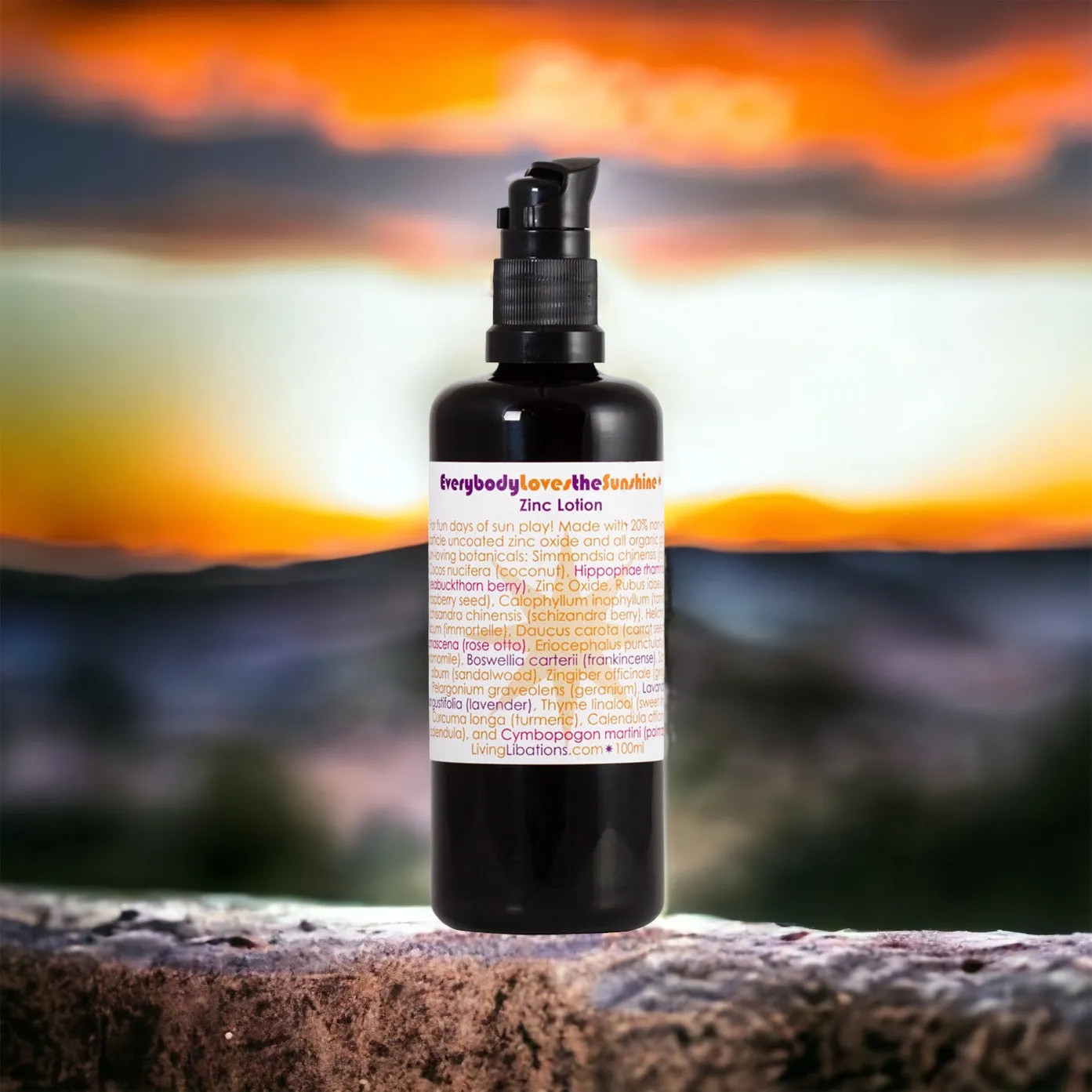 Everybody Loves The Sunshine with Zinc Lotion - Living Libations