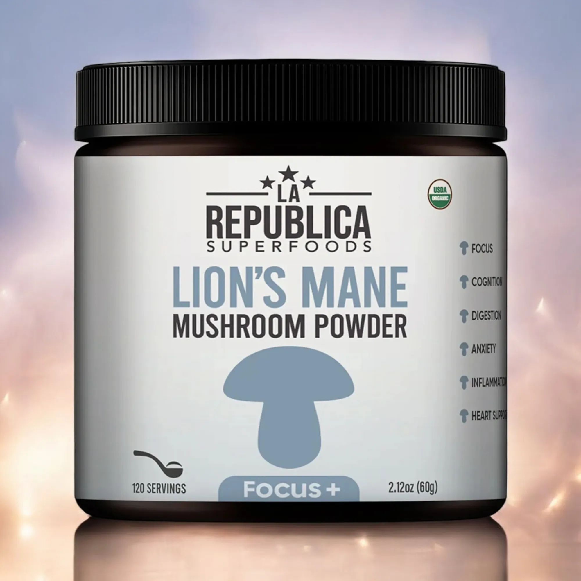 Focus  Lion's Mane Mushroom Powder - La Republica