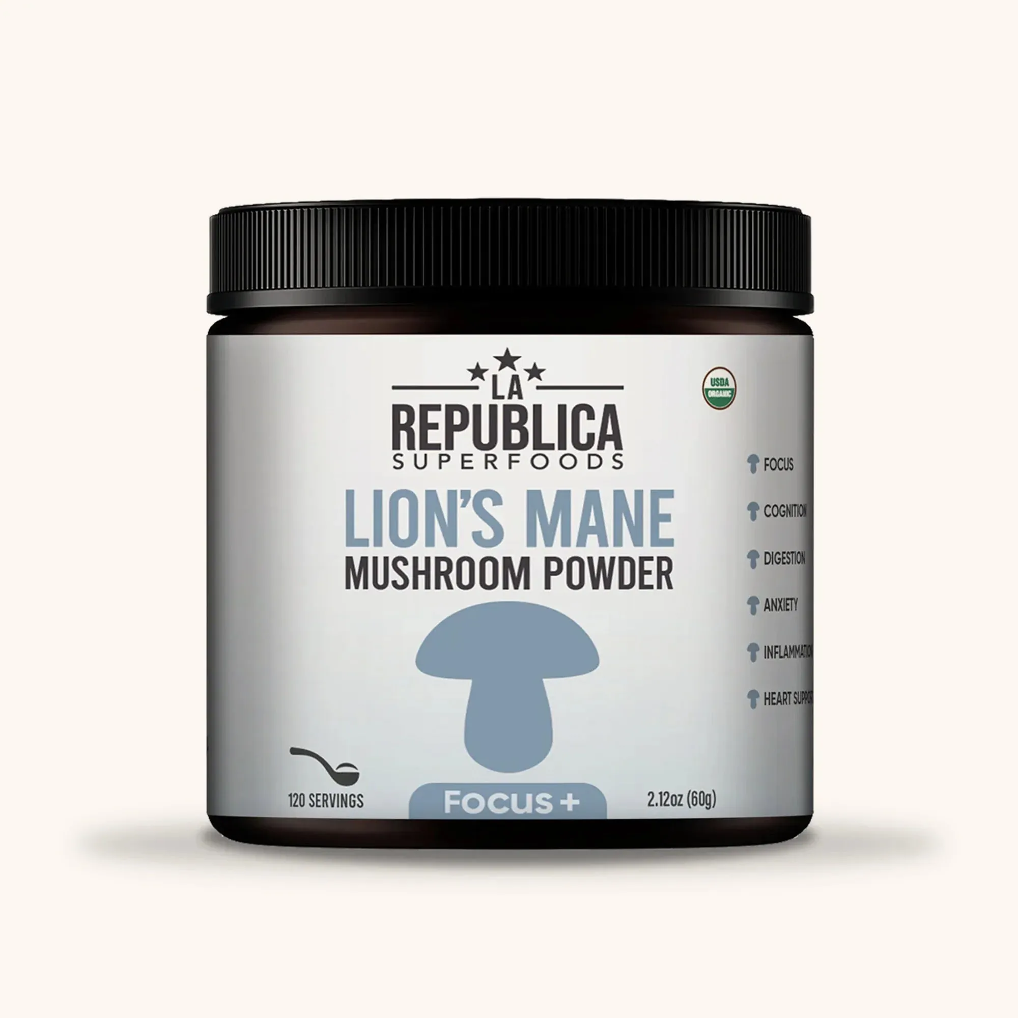 Focus  Lion's Mane Mushroom Powder - La Republica