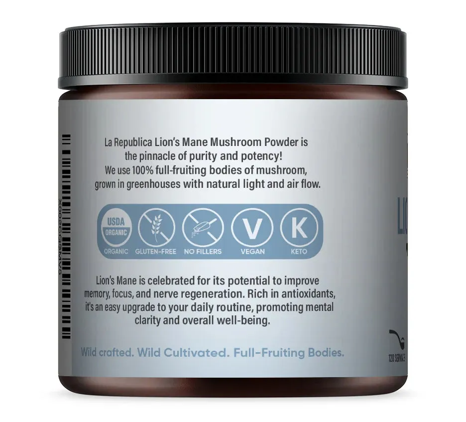 Focus  Lion's Mane Mushroom Powder - La Republica