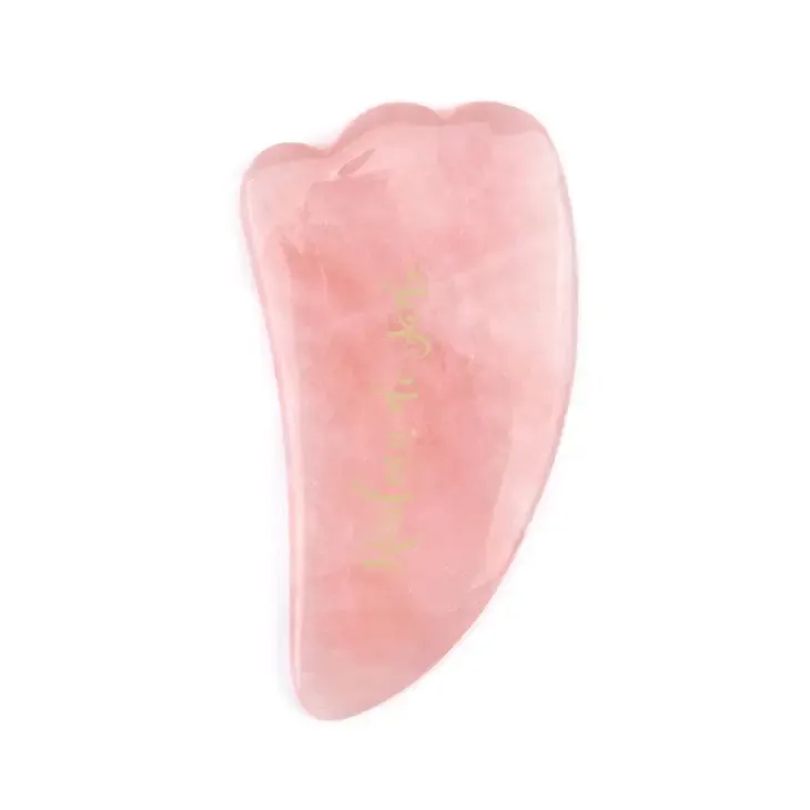 Gua Sha Sculpting Feather - Pink Quartz