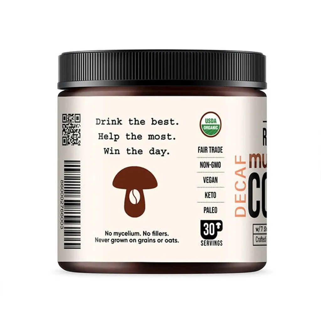 Instant 7 Mushroom Coffee Decaf 70g - La Republica
