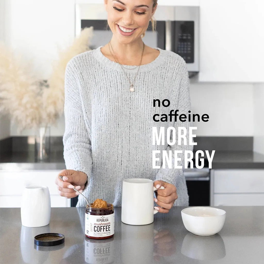 Instant 7 Mushroom Coffee Decaf 70g - La Republica