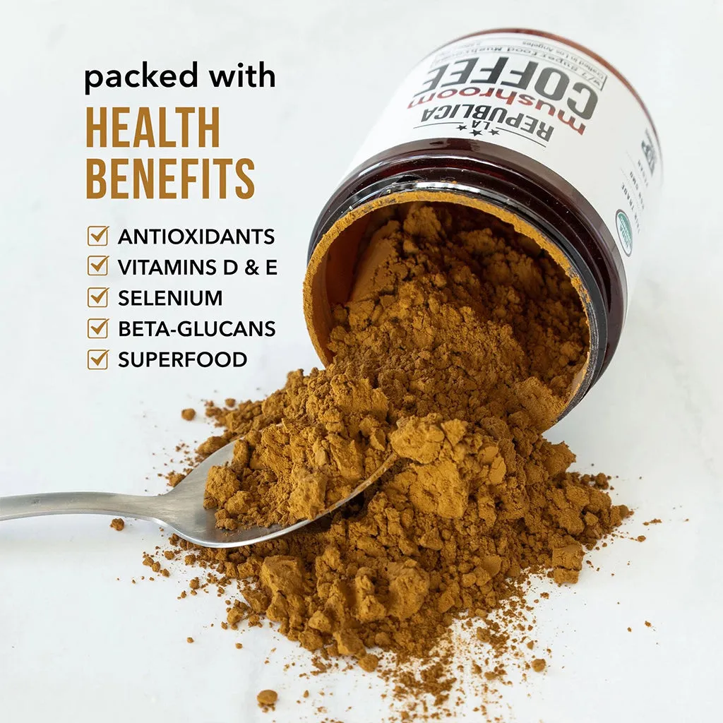Instant 7 Mushroom Coffee Decaf 70g - La Republica