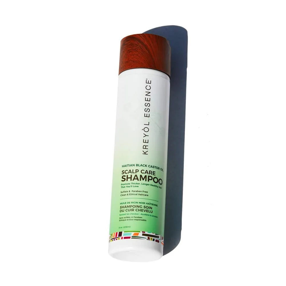 KREYOL ESSENCE Haitian Black Castor Oil Scalp Care Shampoo, 8 OZ