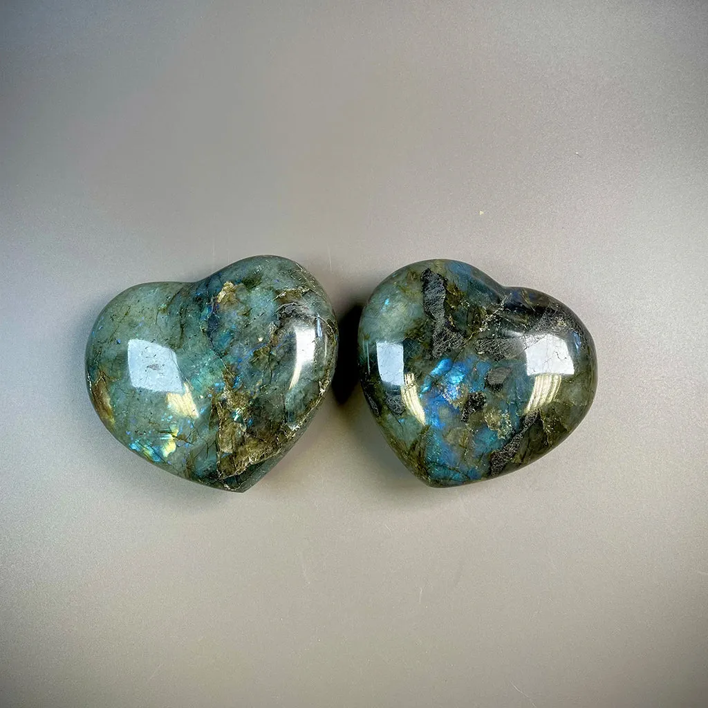 Labradorite Heart Ethically Sourced - Large