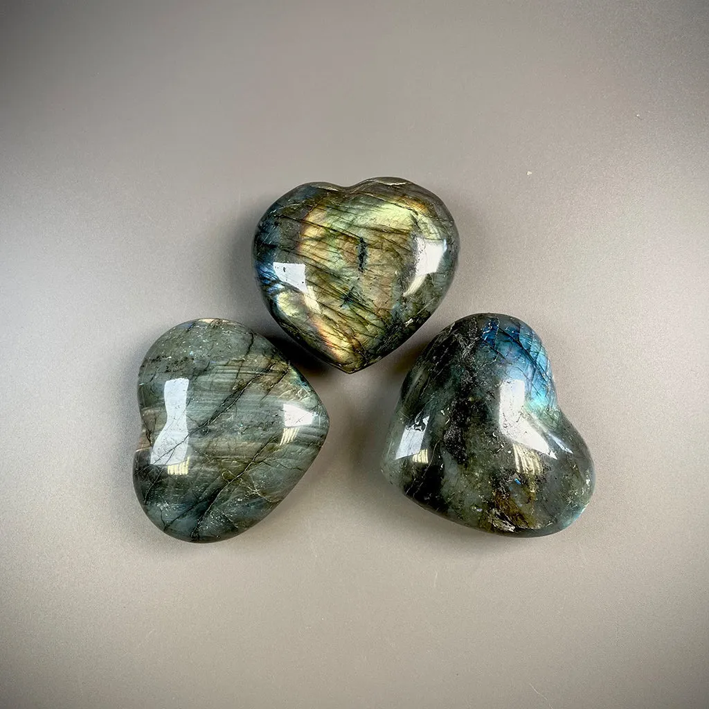 Labradorite Heart Ethically Sourced - Large