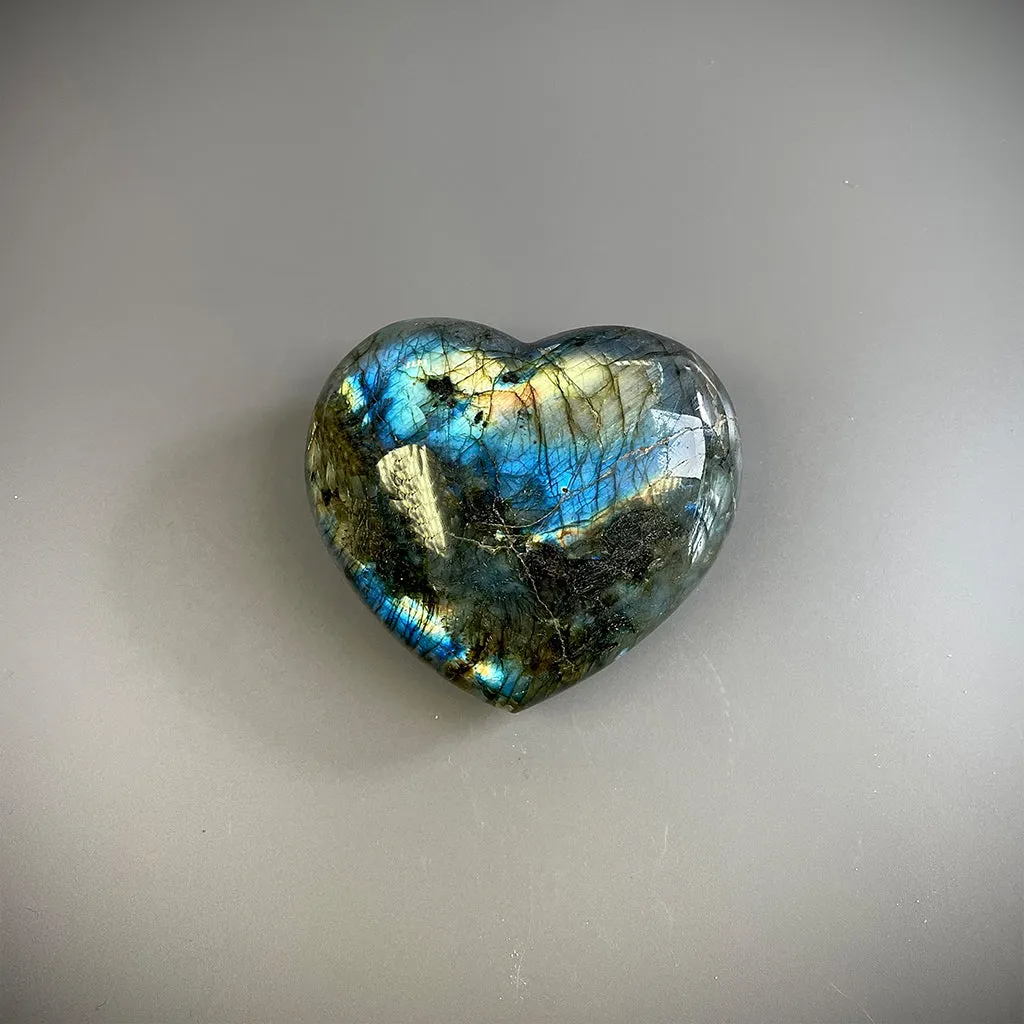 Labradorite Heart Ethically Sourced - Large