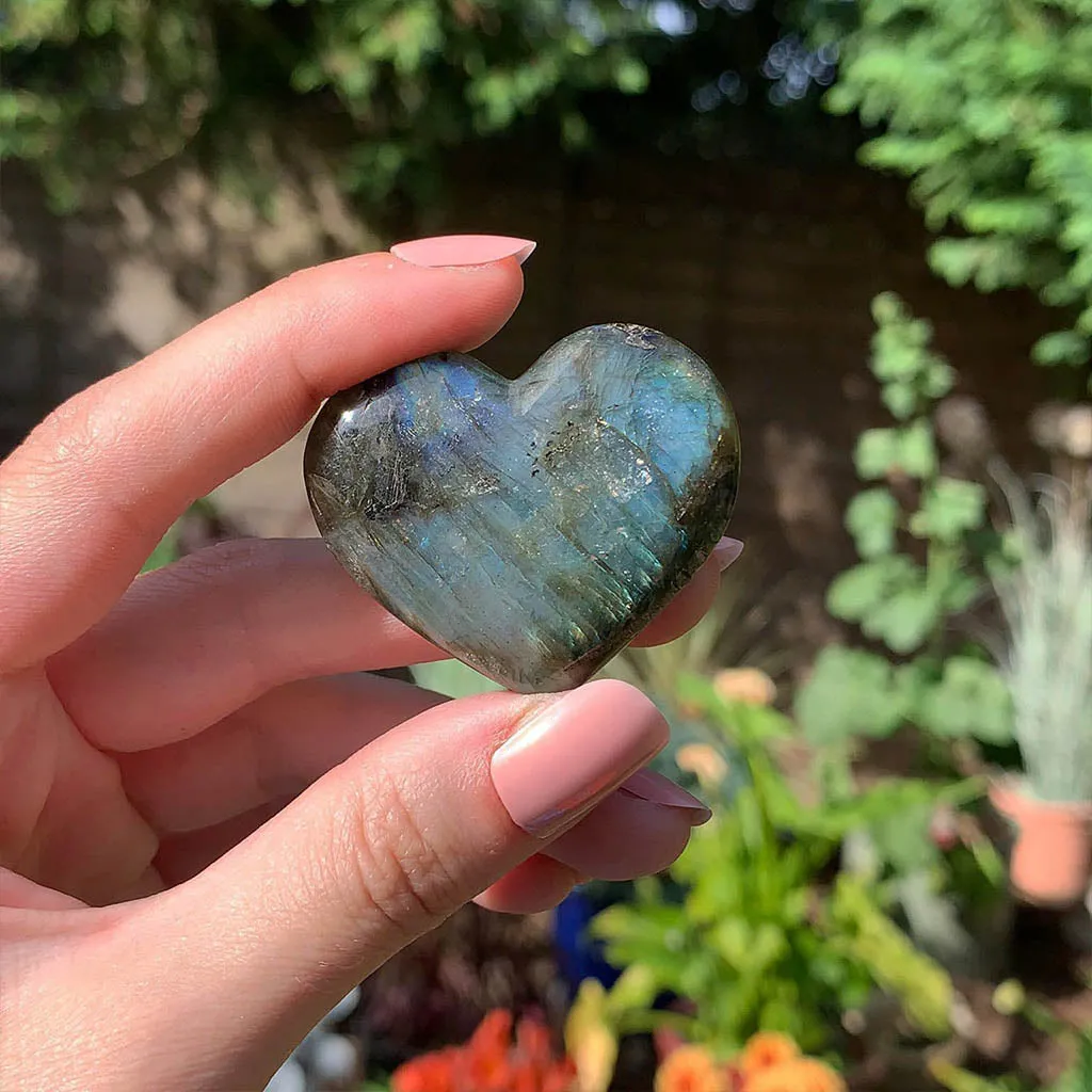Labradorite Heart - Ethically Sourced