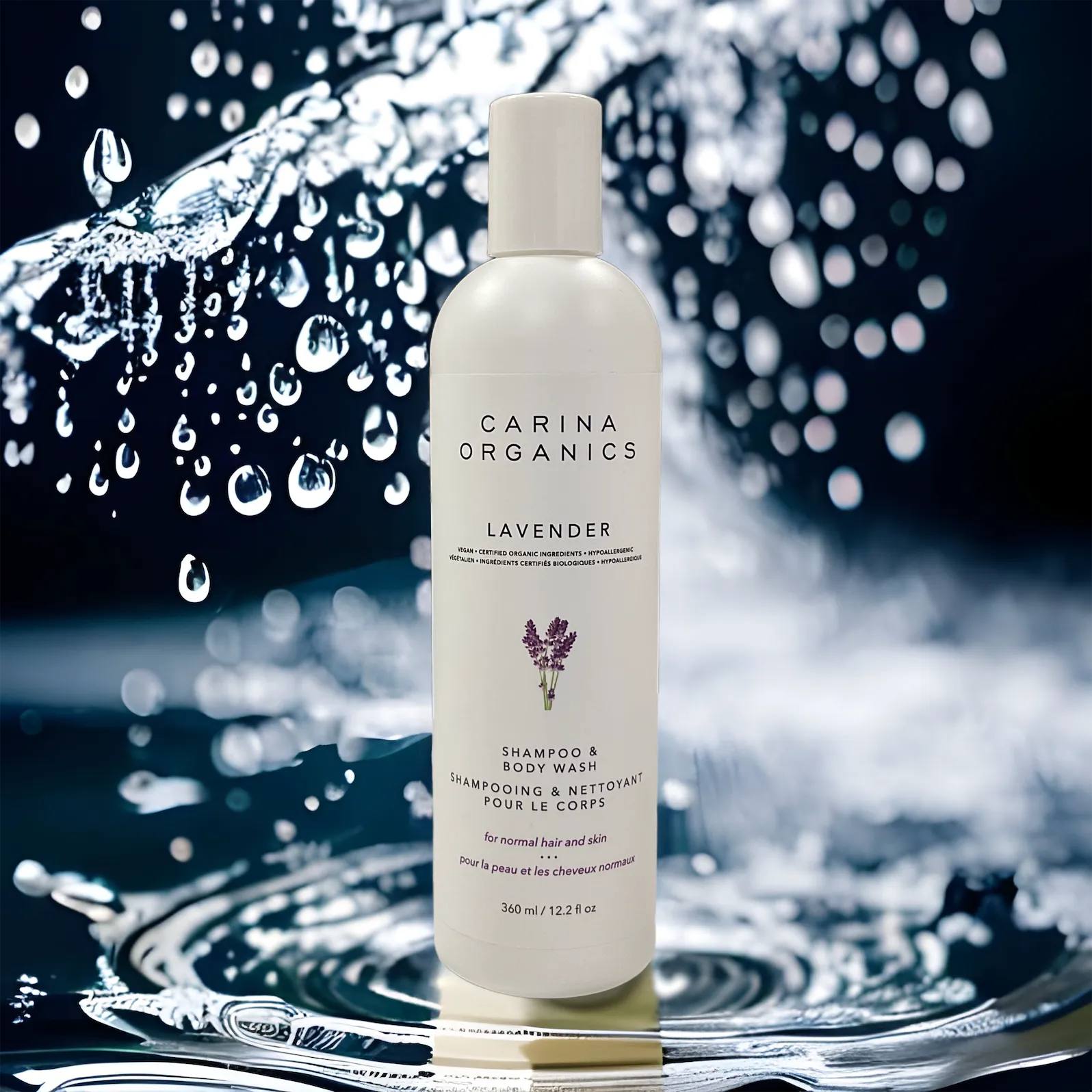 Lavender Shampoo And Body Wash 360ml - Carina Organics