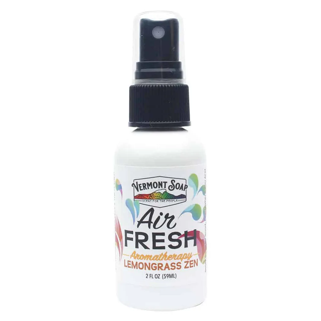 Lemongrass Zen Air Fresh Aromatherapy Spray Mister - Vermont Soap