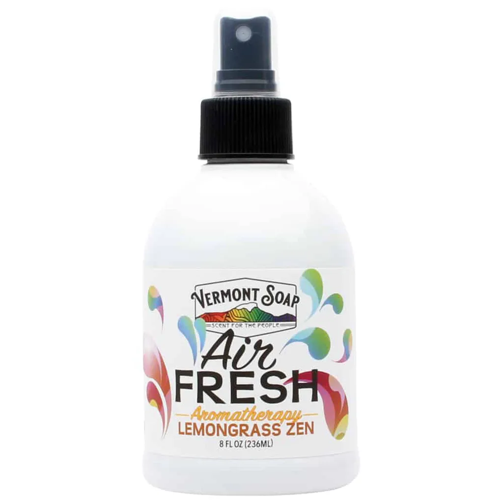 Lemongrass Zen Air Fresh Aromatherapy Spray Mister - Vermont Soap