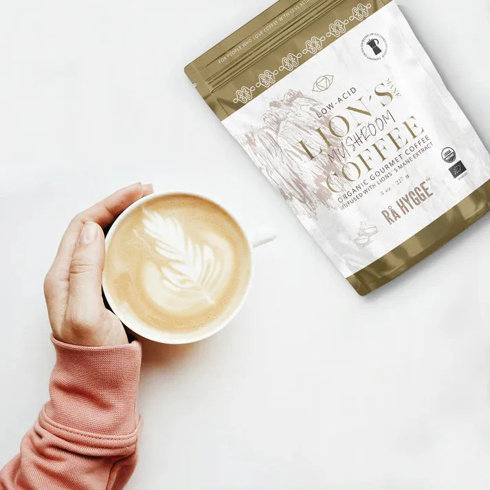 Lion's Mane Mushroom Coffee Espresso ground 227 g / 8 oz - Ra Hygge