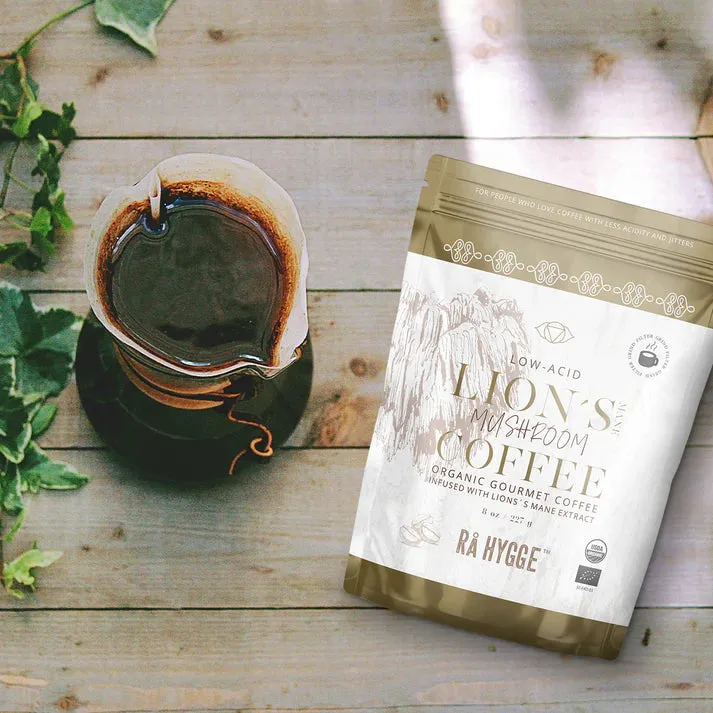 Lion's Mane Mushroom Coffee Filter ground 227 g / 8 oz - Ra Hygge