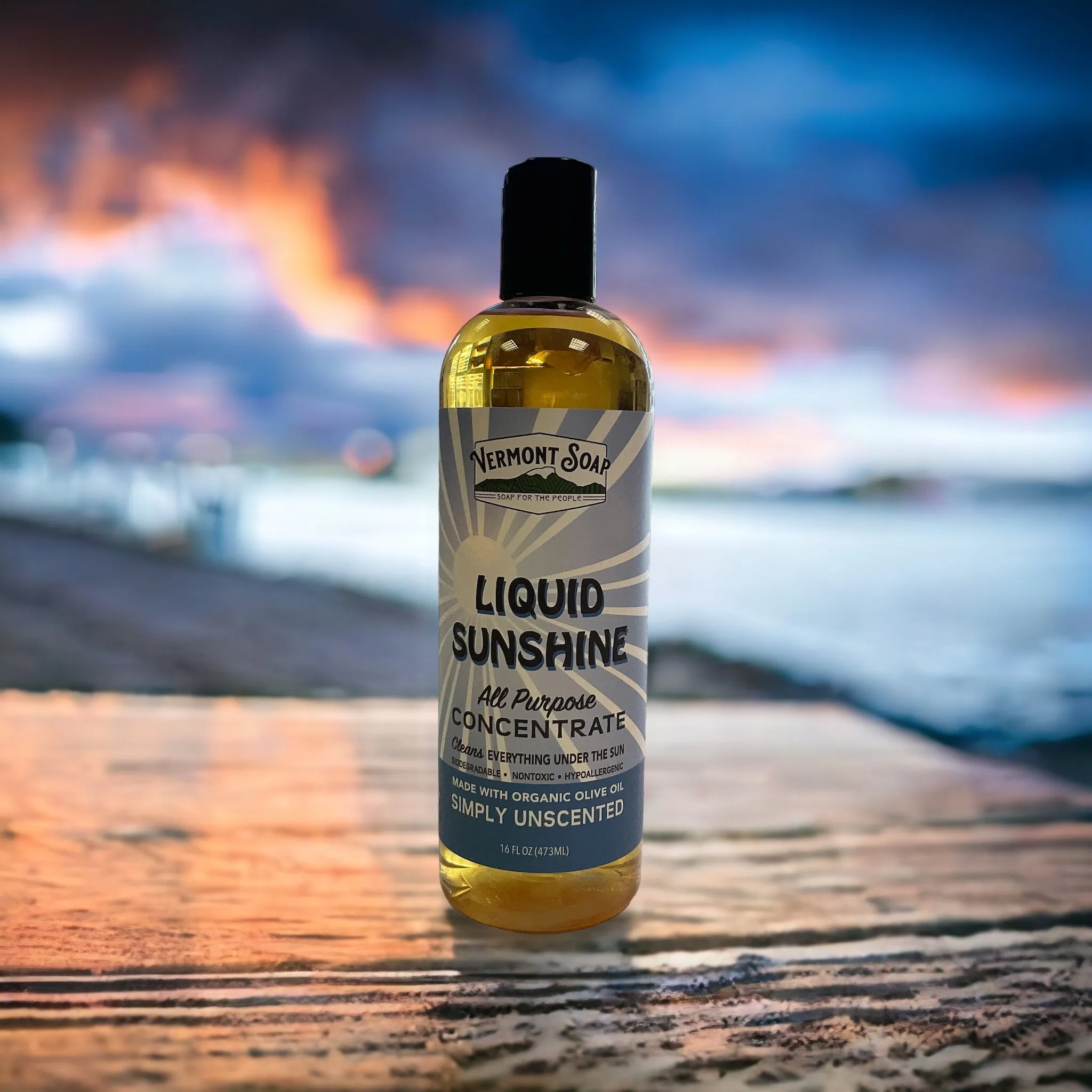 Liquid Sunshine Non Toxic Cleaner Concentrate - Vermont Soap