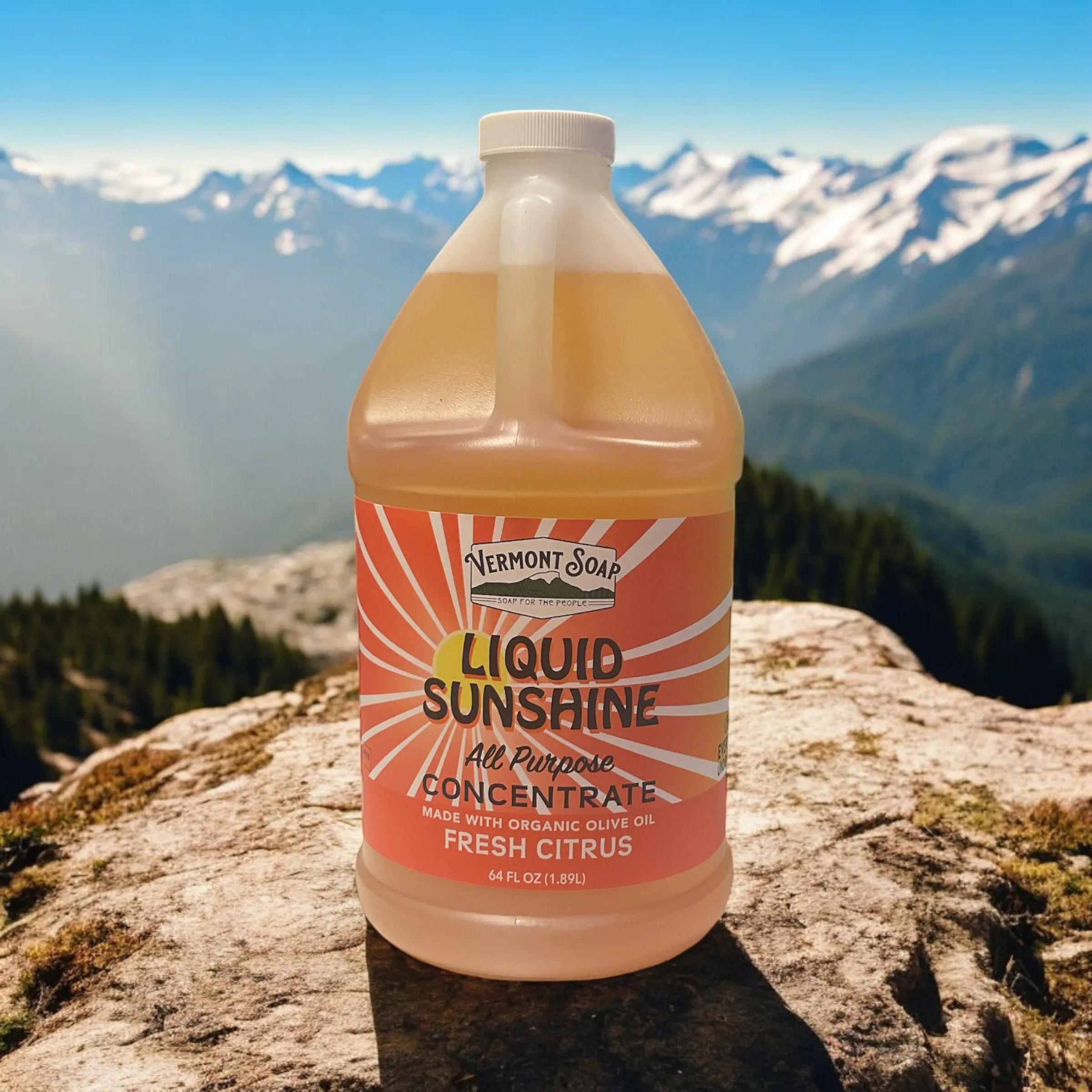 Liquid Sunshine Non Toxic Cleaner Concentrate - Vermont Soap