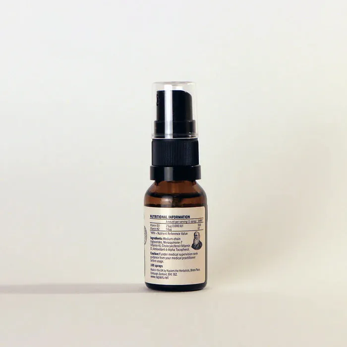 Napiers Vitamin D3 (25mcg) & K2 (50mcg) Spray 15ml
