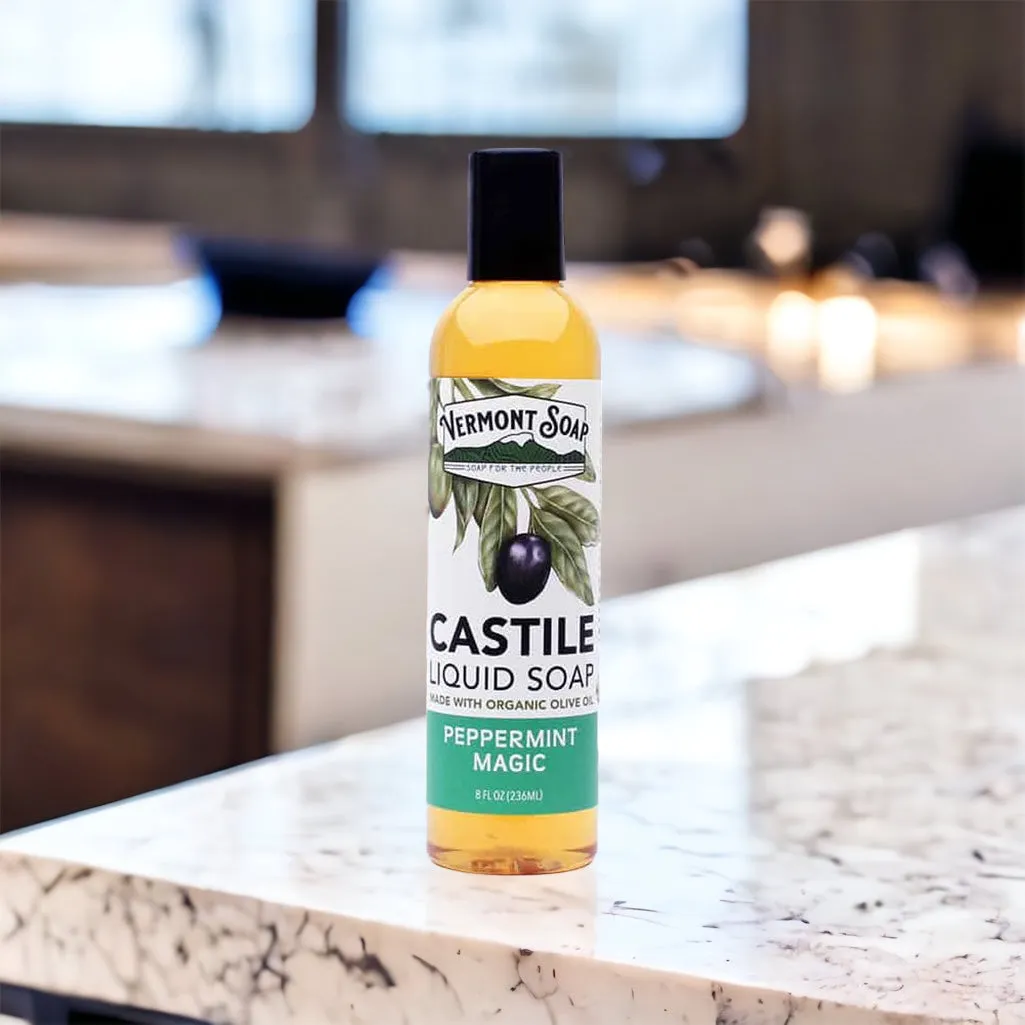 Peppermint Magic Castile Liquid Soap - Vermont Soap