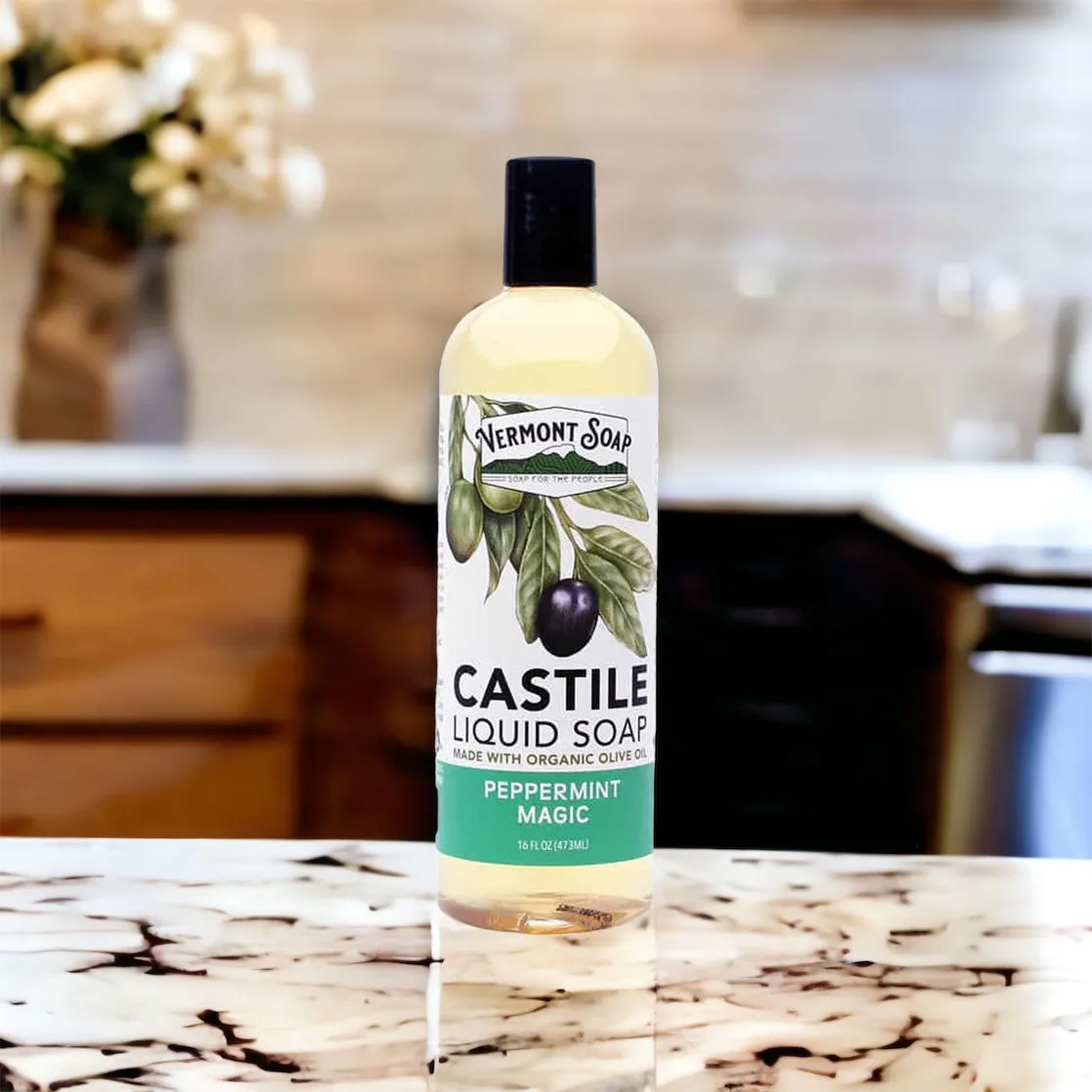 Peppermint Magic Castile Liquid Soap - Vermont Soap