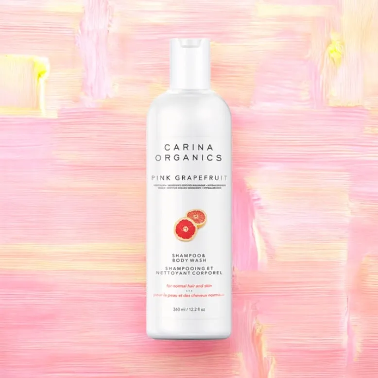 Pink Grapefruit Shampoo And Body Wash 360ml - Carina Organics