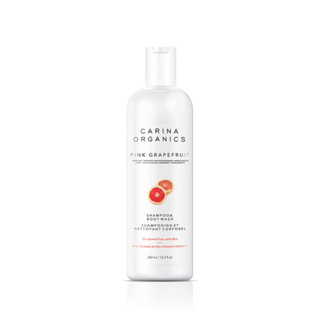 Pink Grapefruit Shampoo And Body Wash 360ml - Carina Organics
