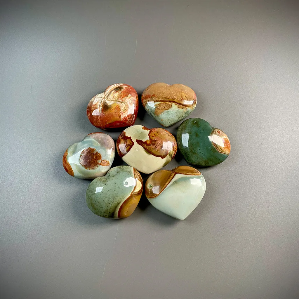 Polychrome Jasper Heart