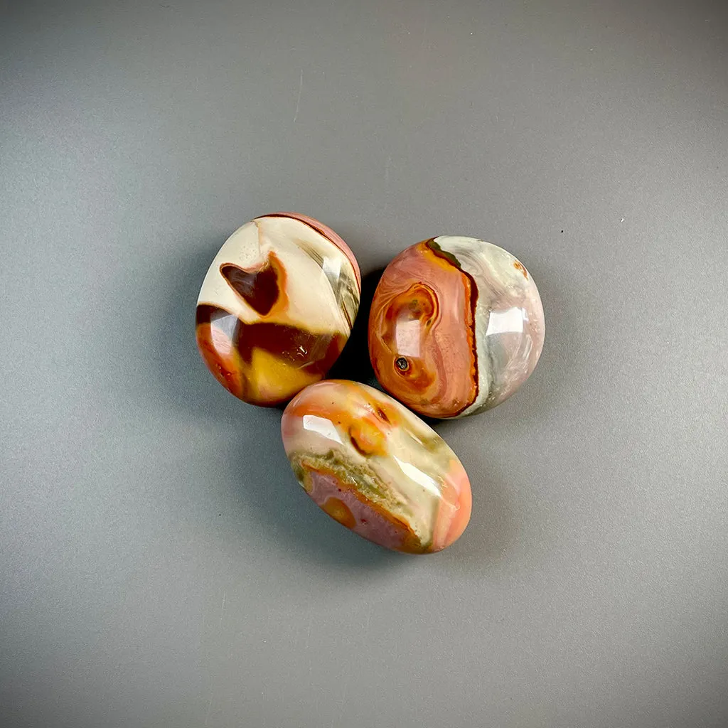 Polychrome Jasper Palm Stone