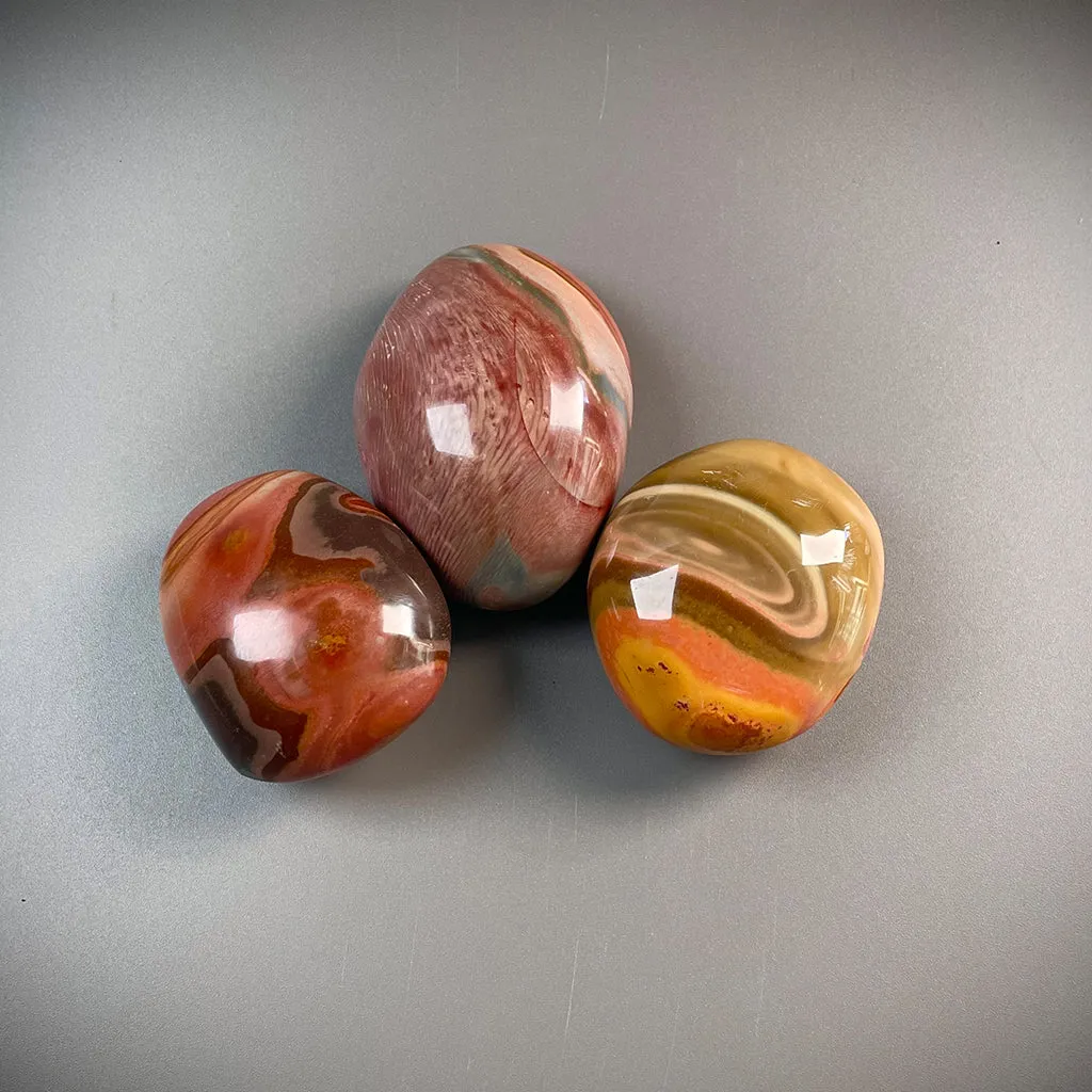 Polychrome Jasper Palm Stone