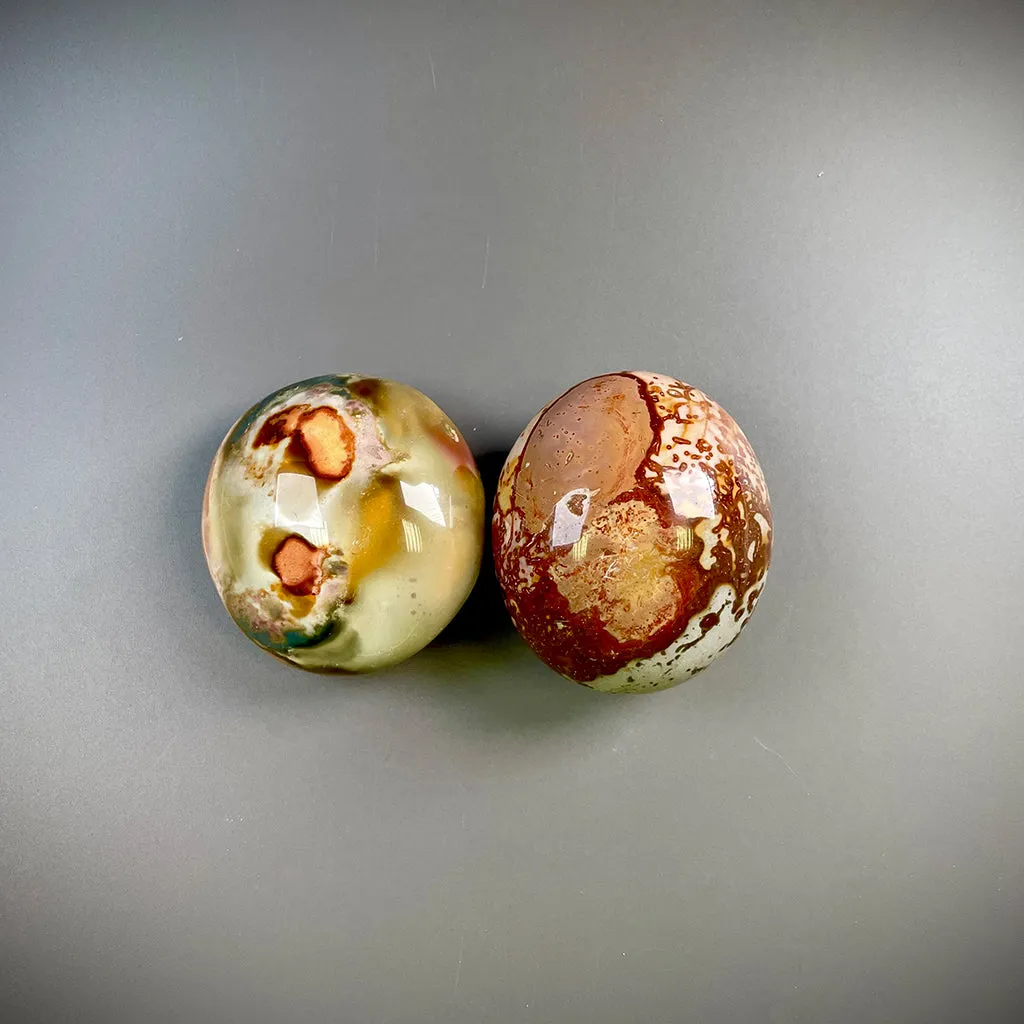 Polychrome Jasper Palm Stone