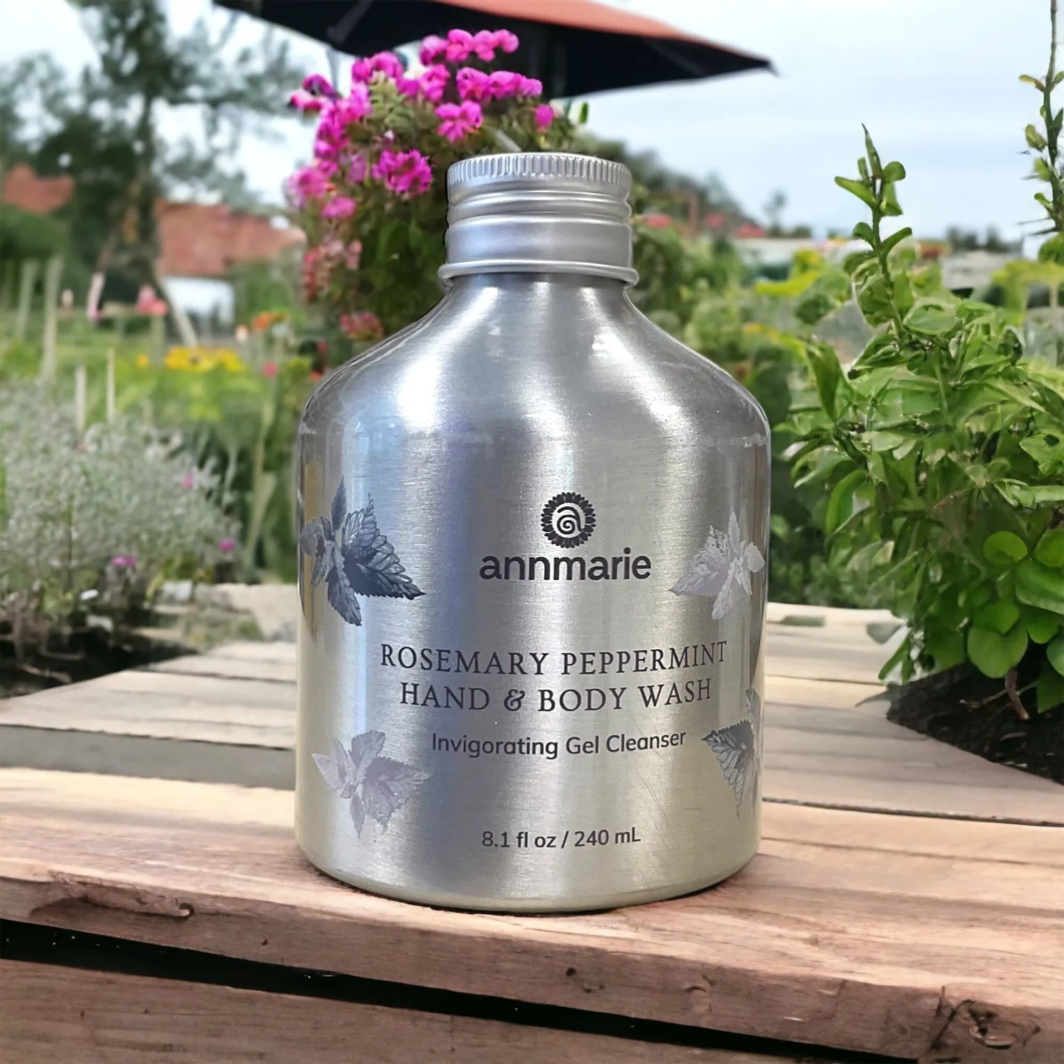 Rosemary Peppermint Body Wash 240ml - Annmarie Skin Care