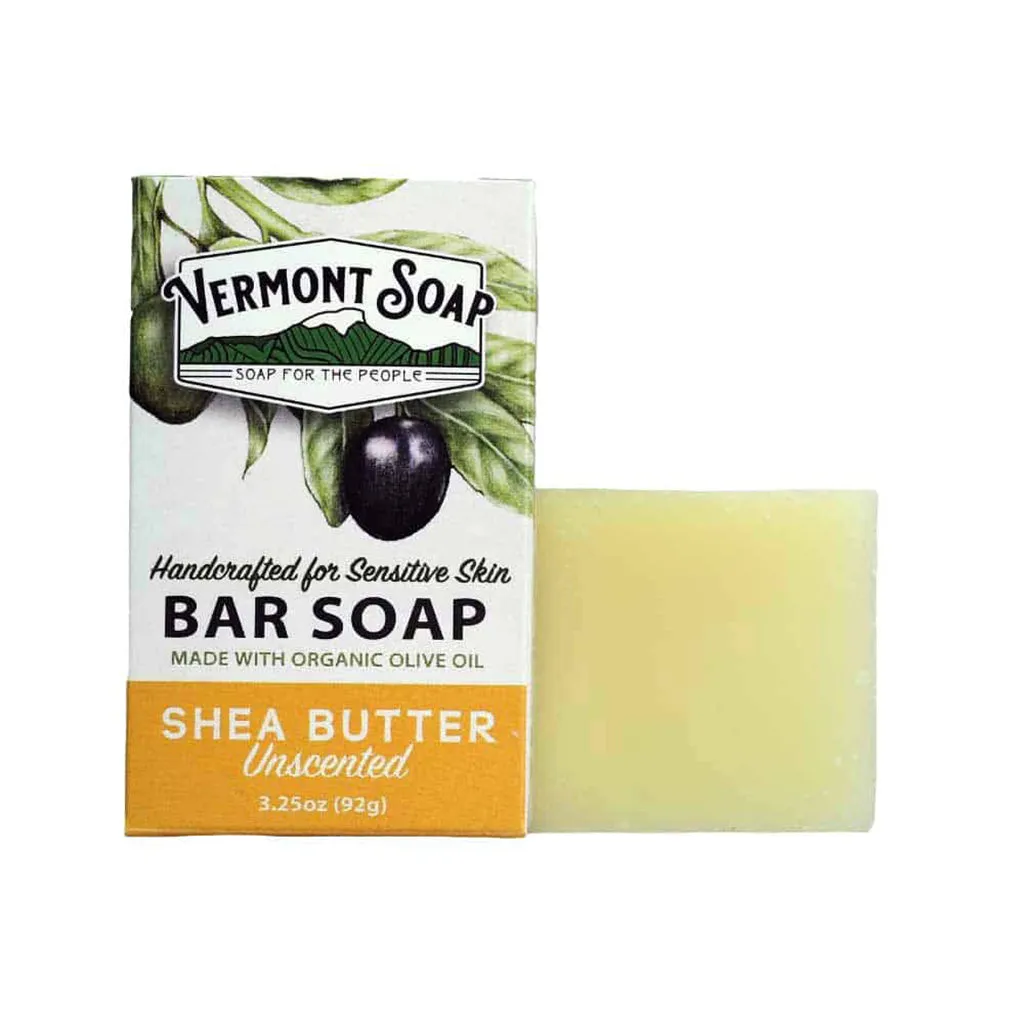 Shea Butter Handmade Bar Soap - Vermont Soap 92g