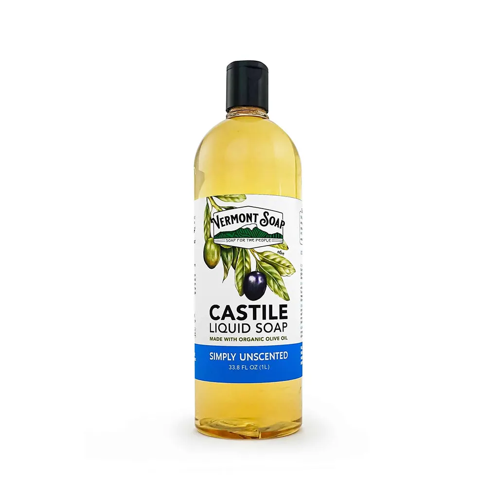 Simply Unscented Castile Liquid Soap - Vermont Soap