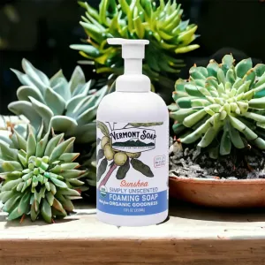 Simply Unscented Foaming Hand Soap - Vermont Soap 12oz / 355ml