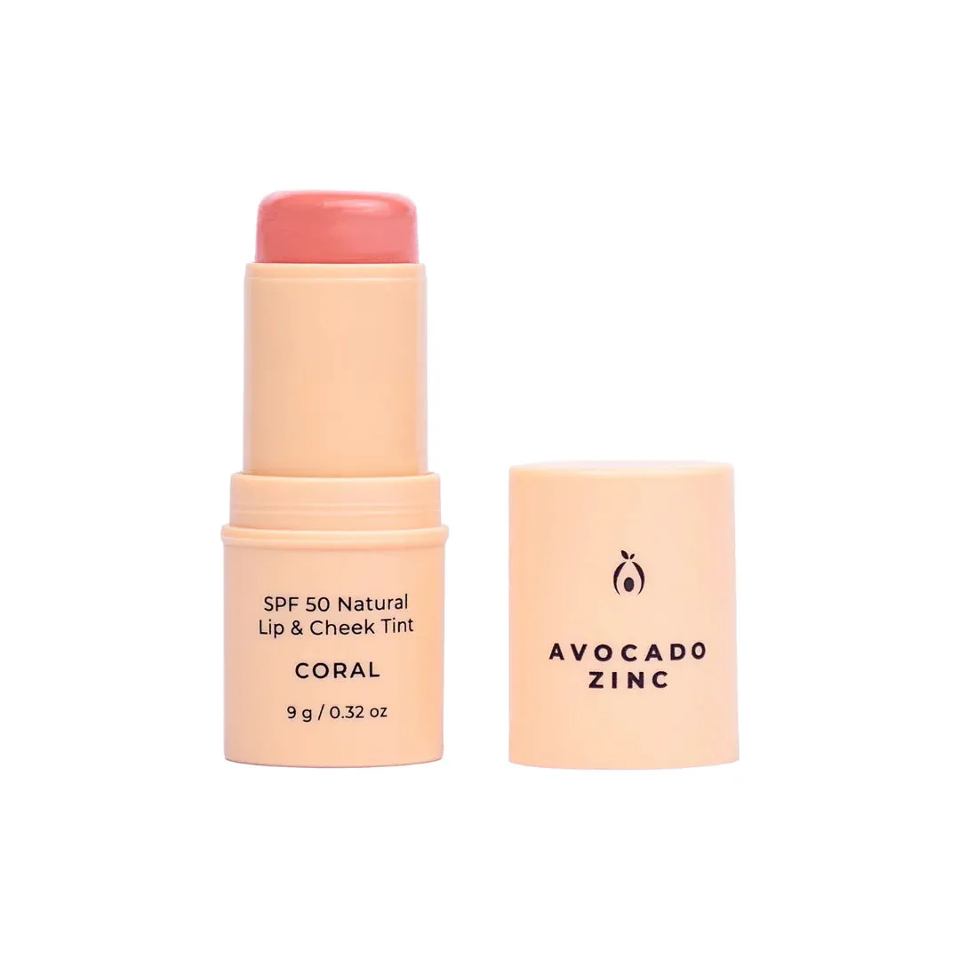 SPF 50 Natural Lip & Cheek Tint - Avocado Zinc