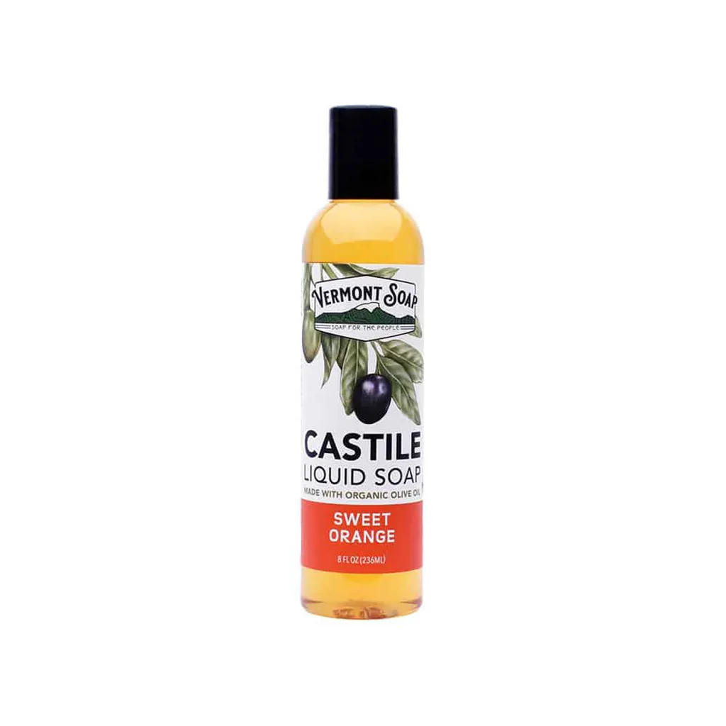Sweet Orange Castile Liquid Soap - Vermont Soap