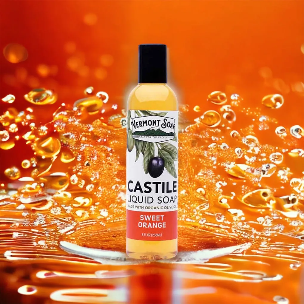 Sweet Orange Castile Liquid Soap - Vermont Soap