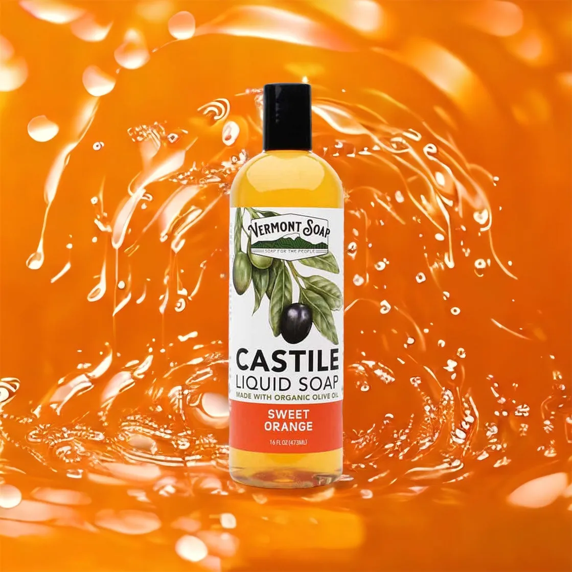 Sweet Orange Castile Liquid Soap - Vermont Soap